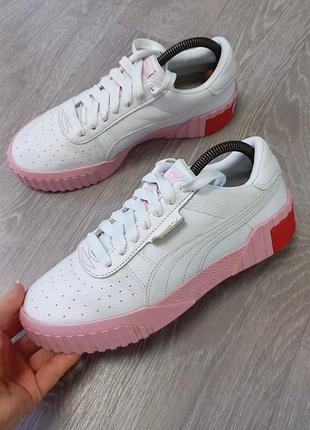 Кожаные женские кроссовки puma 3