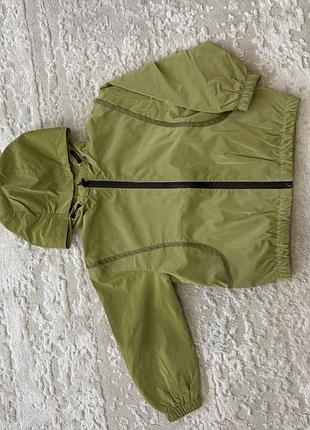 Куртка дитяча zara дощовик, оливкова