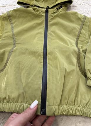 Куртка дитяча zara дощовик, оливкова 4