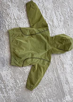 Куртка дитяча zara дощовик, оливкова 8