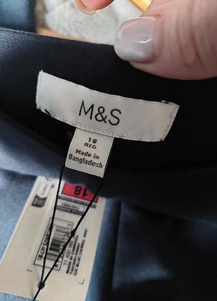 Трикотажные брюки m&amp;s темно-синего цвета 8
