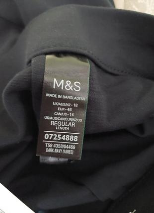Трикотажные брюки m&amp;s темно-синего цвета 9