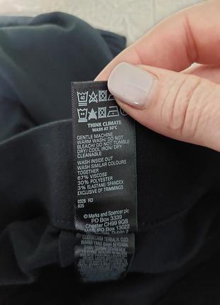 Трикотажные брюки m&amp;s темно-синего цвета 10