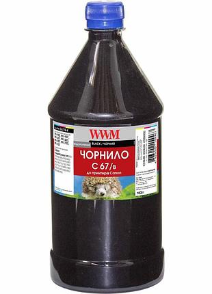 Водне чорнило wwm для плотерів canon ipf605/670/770/830/850, black, 1000 г