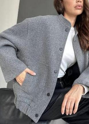 Бомбер zara кардиган куртка