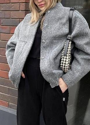 Бомбер zara кардиган куртка 8