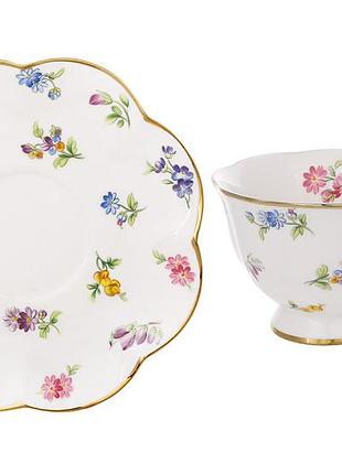 Чайный фарфоровой набор petite fleur, 6 чашек 220 мл, 6 блюдец