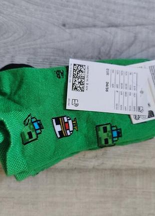Носки minecraft h&amp;m 34/36 4