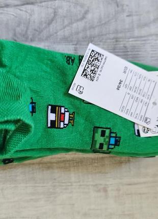 Носки minecraft h&amp;m 34/36 8