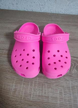 Шлепанцы, Сабо crocs для девочки 33- 34р. 2