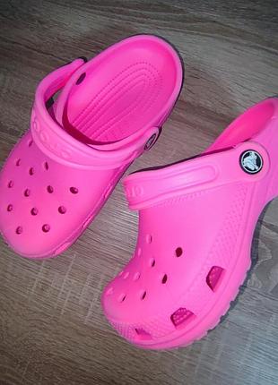 Шлепанцы, Сабо crocs для девочки 33- 34р.