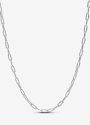 Серебряное ожерелье с удлиненными звеньями pandora me 393416c00