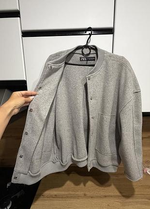 Бомбер zara кардиган куртка 7