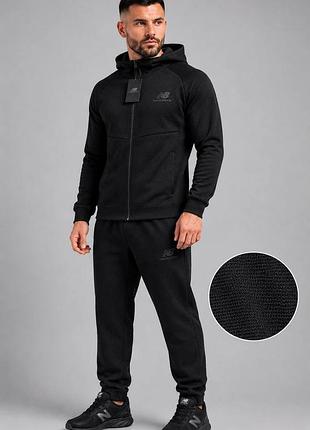 Костюм спортивний чоловічий чорний new balance! костюм спортивный мужской демисезонный new balance! размеры l-4xl!