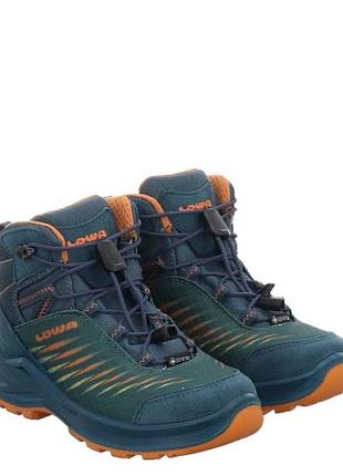 Дитячі демісезонні трекінгові черевики lowa zirrox ii gtx mid jr унісекс  (оригінал), розмір 33