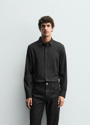Сорочка zara 19507 anthracite grey 2