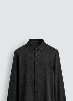 Сорочка zara 19507 anthracite grey 3