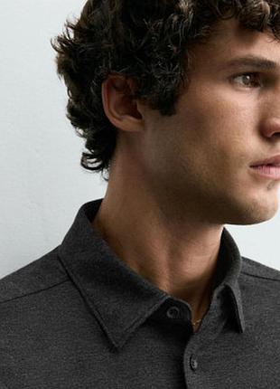 Сорочка zara 19507 anthracite grey 4