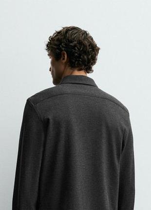 Сорочка zara 19507 anthracite grey 5