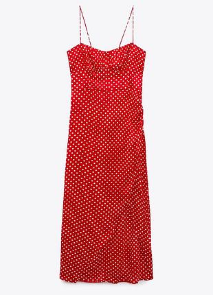 Яскравий сарафан у горох zara 9