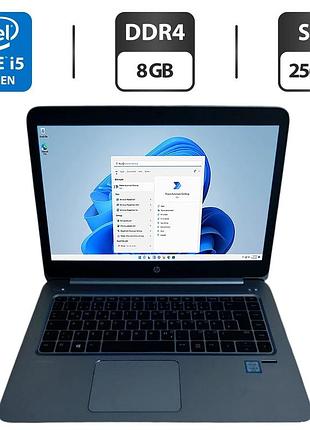 Ноутбук hp elitebook folio 1040 g3 / 14" (1920x1080) tn / intel core i5-6200u (2 (4) ядра по 2.3 - 2.8 ghz) / 8 gb ddr4 / 256 gb