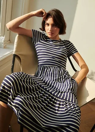 Boden трикотажное платье макси длины