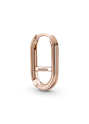 Серебрянная серьга с покрытием 14k розовым золотом
