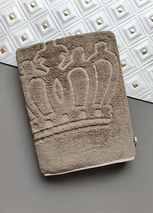 Мягкое полотенце для лица из микрофибры solafa home#iles кофейного цвета 50х90 см