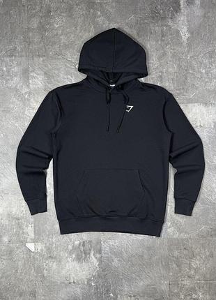 Худі gymshark джимшарк кофта з капюшоном чорна оригінал толстовка
