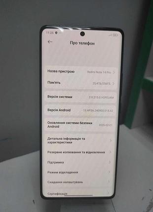 Мобильный телефон смартфон б/у xiaomi redmi note 14 pro 8/256gb