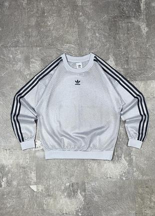 Світшот свитшот сетка адідас adidas originals сітчастий лонгслів лонгслив кофта