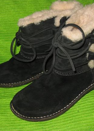 Сапоги ugg,р.36-37 стелька 23см кожа1 фото