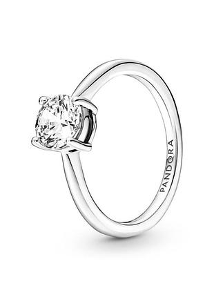 Каблучка pandora "блискучий солітер" 190052c01 58