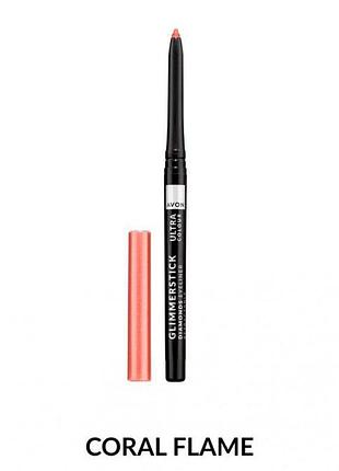 Мерцающий карандаш для глаз avon коралловое пламя/coral flame, 0.35г (158511703)