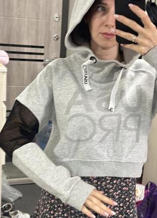 Худі укорочений худі кроп топ худі спортивний худі овер