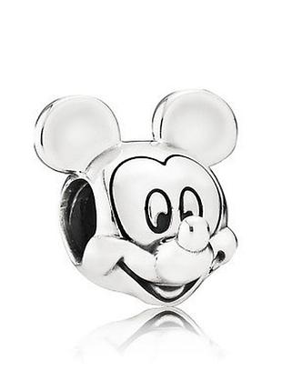 Серебряный шарм пандора disney "микки маус" 791586