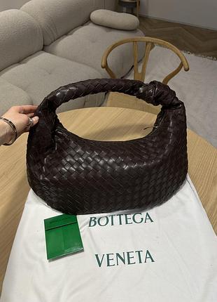 Шкіряна плетена сумка вузлик 25см | 48см jodie bv