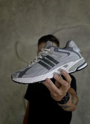 Сірі кросівки унісекс adidas bad bunny response grey х адідас 42