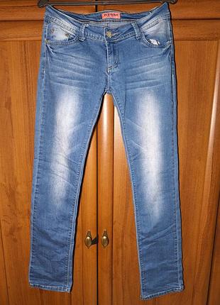 Синие джинсы iceoblue slim/straight