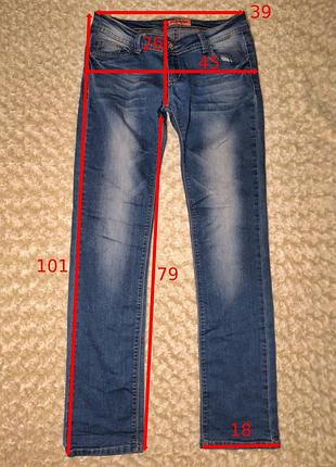Синие джинсы iceoblue slim/straight 4