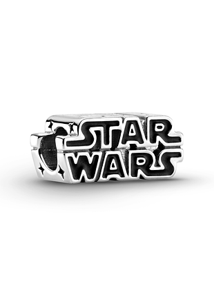 Срібна намистина пандора з 3d логотипом "star wars" 799246c01