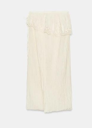 Стильная юбка с кружевом zara 6