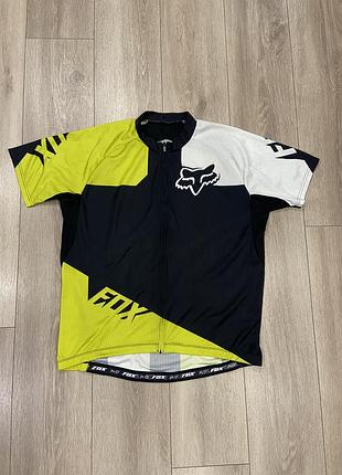 |xl-2xl| мтб велофутболка fox / велоджерсі / джерсі fox livewire race jersey