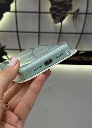 Чехол silicone case с микрофиброй для iphone 17 pro, чехол-накладка для айфон 17 pro (бирюзовый) 7