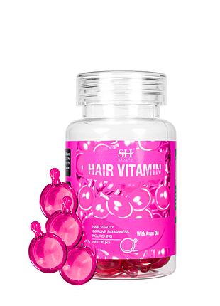 Витамины для волос увлажнение и зеркальное сияние sevich hair vitamin with argan oil, 30 шт daily skin care