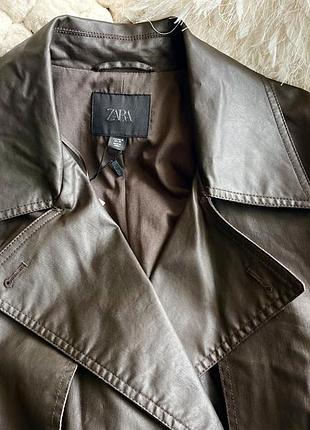 Плащ тренч zara 3