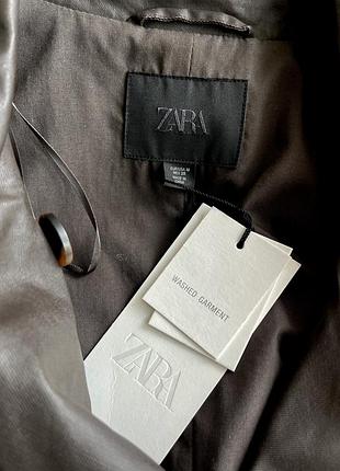 Плащ тренч zara 4