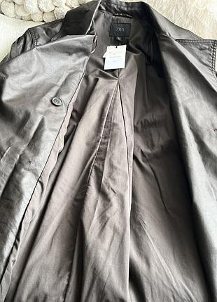 Плащ тренч zara 7