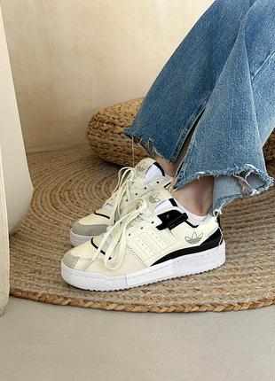Adidas forum exhibit low cream white