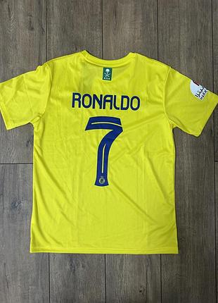 Спортивна футболка чоловіча nike al nassr fc ronaldo №7 жовта розмір l